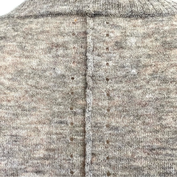 ZADIG & VOLTAIRE Taupe Cashmere Tanya Open Front Plunged w Eyelet Cardigan Sz S - Picture 11 of 15
